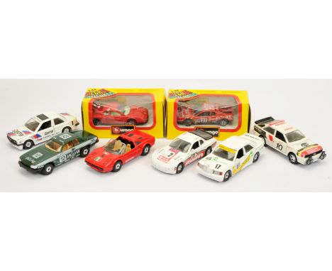Matchbox, Corgi and similar, a mixed mainly unboxed group to include, Matchbox Superkings Audi Quatro, Corgi Ferrari 308 GTS,
