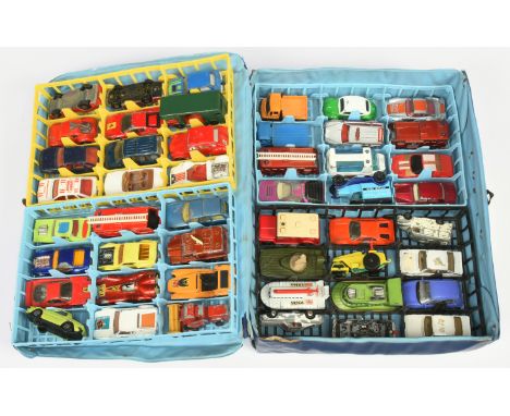 Matchbox Superfast 48-Car Carry Case with 4x plastic trays to include 48 vehicles (Not all Matchbox), for example, Ferrari F4