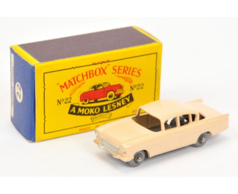 Matchbox Regular Wheels 22b Vauxhall Cresta - Pink body, with Front and rear silver trim, without windows, 20-tread grey plas