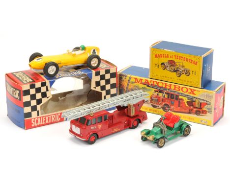 Matchbox Kingsize K15 Merryweather Fire Engine "Kent Fire Brigade" - red including plastic hubs - Good plus in a Good tray wi