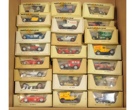 Matchbox Models of Yesteryear. A Mixed Straw Boxed Group to include, Y12 1912 Ford Model T "Coca Cola", Y16 1928 Mercedes SS 