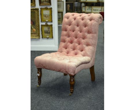 A Victorian style button back chair