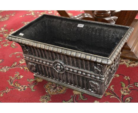 A Victorian style cast flower trough
