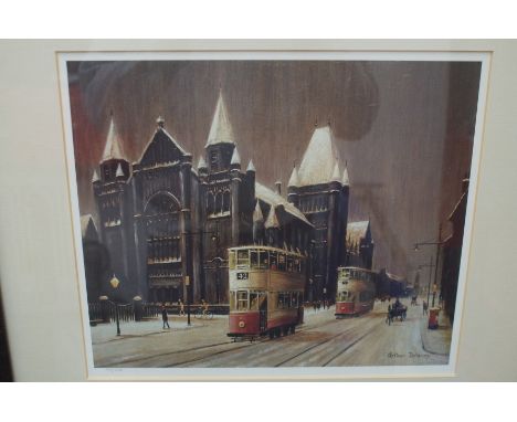 Arthur Delaney Limited Edition Print 795/850, Framed &amp; Mounted, Unsigned - 54cm h x 59cm (Including Frame)