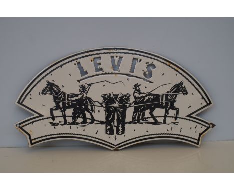 Levi Enamel Sign 