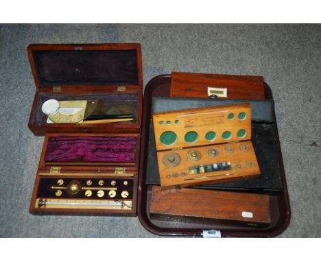 A cased Sikes Hydrometer, other cased instruments etc Condition Report: Available upon request