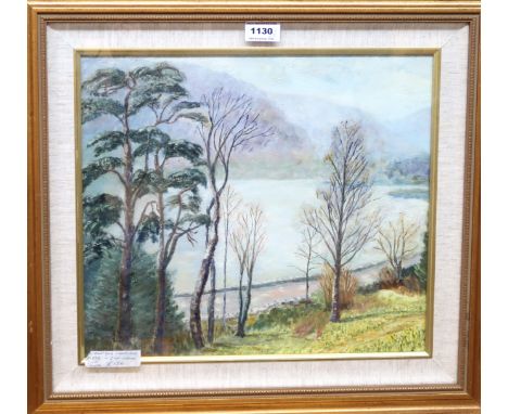J W R Lakeland scene, oil on board, 34 x 39cm and another (2) Condition Report: Available upon request