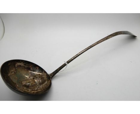 A silver soup ladle, Edinburgh 1802, 38cm long, 186gms Condition Report: Available upon request