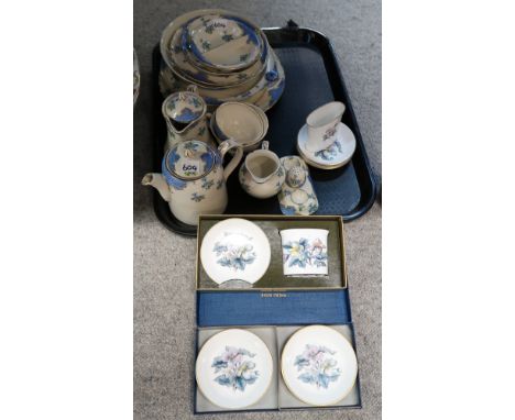 A selection of tableware including Booths 'Silicon China' and Royal Worcester Condition Report: Not available for this lot