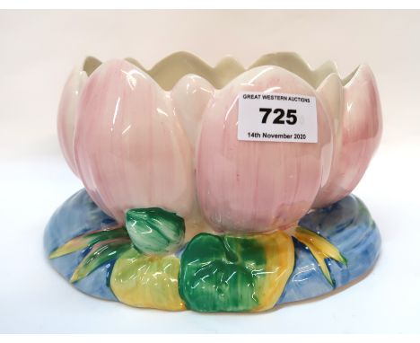 A Clarice Cliff waterliy planter Condition Report: Available upon request