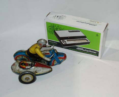 A collection of miscellaneous including tin plate toy (def) camera, Stylophone etc Condition Report: Available upon request