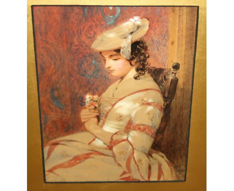R T Miss Stewart Mins of Buchlyvie, watercolour, dated, 1831, 22 x 17cm and another (2) Condition Report: Available upon requ