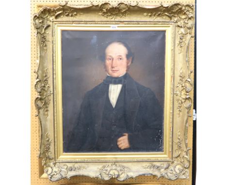 BRITISH SCHOOL Portrait of a gentleman, oil on canvas, 76 x 63cm Condition Report: Available upon request