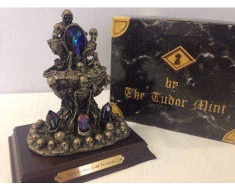 A boxed Myth and Magic pewter model 'Chamber of Skeletons' by The Tudor Mint. From the Dark Secrets collection, No. 6225, des