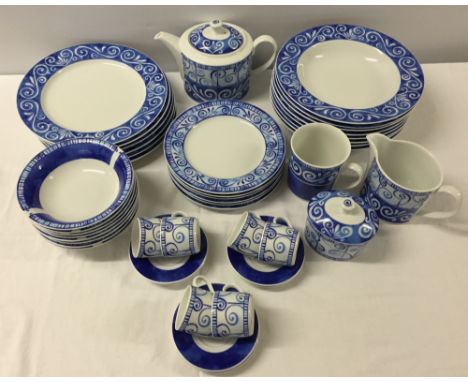 A Royal Worcester 'Oceana' tea, coffee & dinner service.