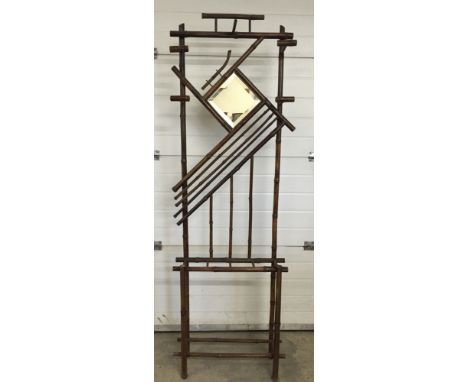 A vintage bamboo hall stand.