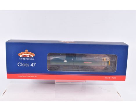 A BOXED OO GAUGE BACHMANN BRANCHLINE MODEL RAILWAYS LOCOMOTIVE, Class 47 'City of Truro' no. 47625 in BR Blue Weathered, Regi