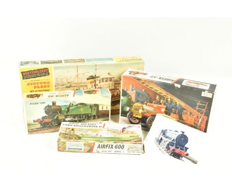 A QUANTITY OF BOXED UNBUILT VINTAGE PLASTIC CONSTRUCTION KITS, Airfix 1/600 scale Series 2 kit 'Free Enterprise II', Pattern 