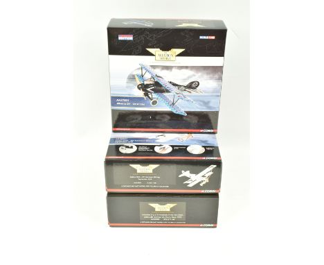 THREE BOXED LIMITED EDITION 1:48 SCALE CORGI AVIATION ARCHIVE DIECAST MODEL AIRCRAFTS, the first is a Albatros D.V LTN Friedr