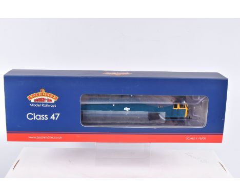 A BOXED OO GAUGE BACHMANN BRANCHLINE MODEL RAILWAYS DIESEL LOCOMOTIVE, Class 47, no. 47012 in BR Blue, item no. 35-411, appea
