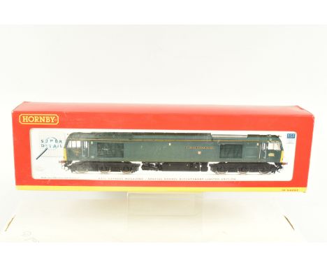 A BOXED OO GAUGE HORNBY MODEL RAILWAYS LOCOMOTIVE, Class 60, no. 60081 'Isambard Kingdom Brunel' in GWR Brunswick Green, a Ra