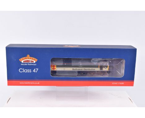 A BOXED OO GAUGE BACHMANN BRANCHLINE MODEL RAILWAYS LOCOMOTIVE, Class 47, no. 47306 'The Sapper' in Railfreight Distribution 
