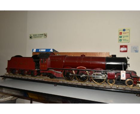 A 3.5 INCH GAUGE LIVE STEAM MODEL OF THE PRINCESS CLASS LOCOMOTIVE AND TENDER, 'The Princess Royal' No.6200, but is incorrect