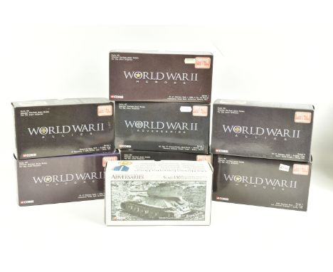 EIGHT BOXED CORGI 1:50 SCALE SERIES 1  WORLD WAR II COLLECTIONS, to include an Adversaries  Panther Tank, German Army 16th Pa