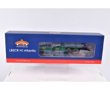 A BOXED OO GAUGE BACHMANN BRANCHLINE MODEL RAILWAYS LB&amp;SCR H1 Class Atlantic no. 2038 'Portland Bill' in SR Malachite Gre