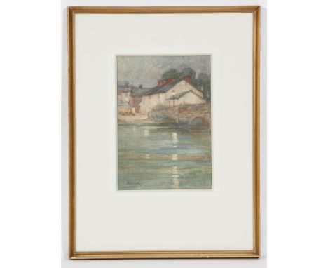 J. R. MILLER (BRITISH fl. 1880 - 1912),
DUSK ON A VENETIAL CANAL, RIVER REFLECTIONS and HAYFIELDS
each watercolour on paper, 