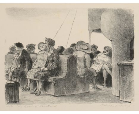 *EDWARD ARDIZZONE (1900-1979) 'The Boat to Southend' signed, titled and numbered 18/30 in pencil to the margin, lithograph, t