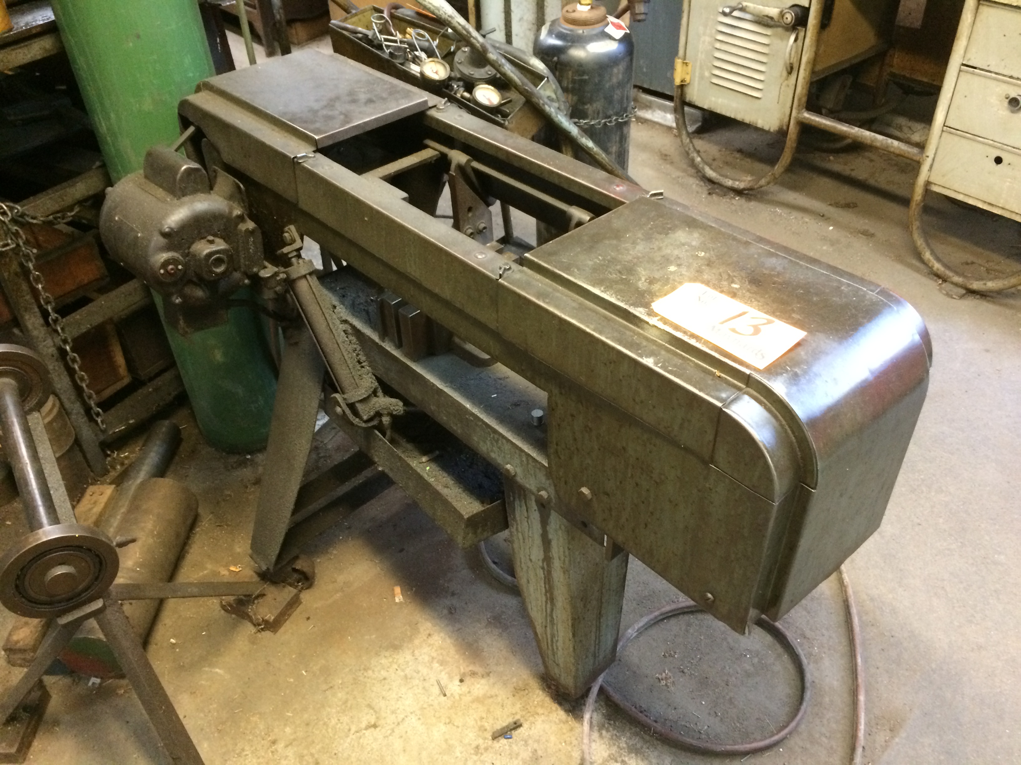 { Group of lots 13, 14 } Johnson Horizontal Band Saw , model B, s/n B4177