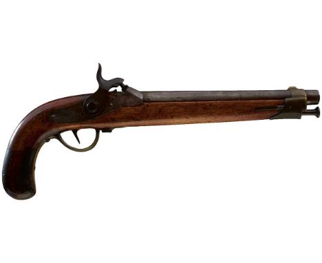 10.4inch sighted barrel stamped 1846 and with a crown over K, the back action lock marked to match, full stocked with regulat
