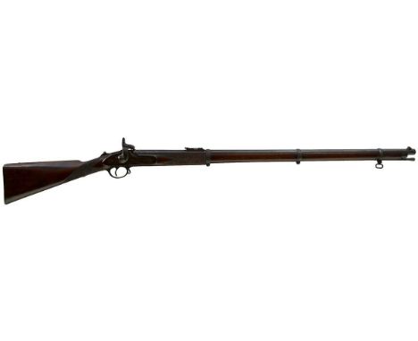 37inch sighted barrel fitted with ramp and ladder rear sights, the breech stamped KERR'S PATENT, the lock stamped 1862 over L