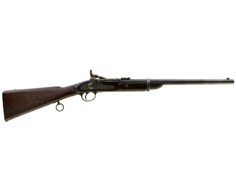 21.5inch sighted barrel fitted with ramp and ladder rear sights, the lock stamped 1870 over ENFIELD and with a crown over VR 