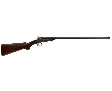 26inch sighted octagonal barrel fitted with rear leaf sights, engraved with the manufacturer's details, border and foliate en