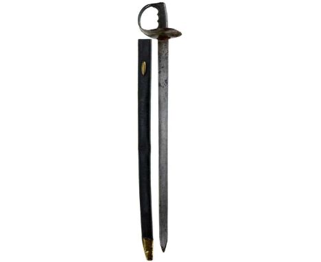 72cm blade with Ordnance stamp, sold out of service stamp, marked XXXIIII on the back edge, regulation bowl guard with Board 