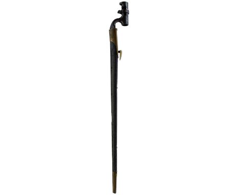 55cm clean blade with most of its original polish, WD marked, socket retaining 95% bright original blueing, in its brass moun