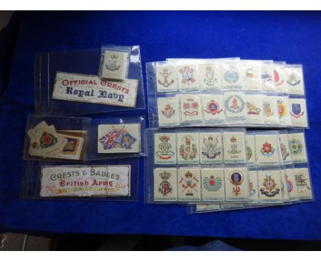 Trade cards, Military, Gale & Polden (anonymous) Regimental Crests & Badges over 250 from 2 or 3 issues, sold with title bann
