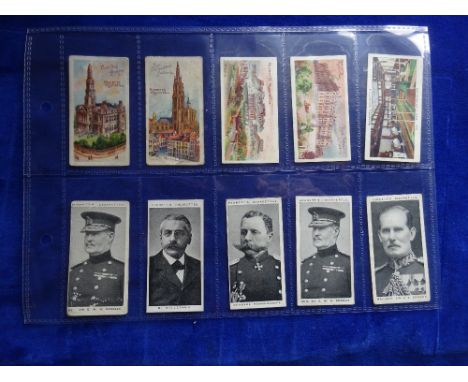 Cigarette cards, Hignett, 119 cards including Modern Statesmen (7 cards including Winston Churchill), Military Portraits, Tur