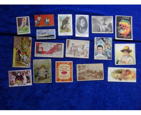 Trade cards, mainly USA & Canada issues, but some UK and Continental issues.  Lots of series including Kelloggs, Shelby Gum, 