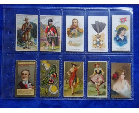 Cigarette cards, Overseas issuers, selection 27 cards including Kinney, Duke, Allen & Ginter, Kimball, BAT, ATC etc (fair/gd)