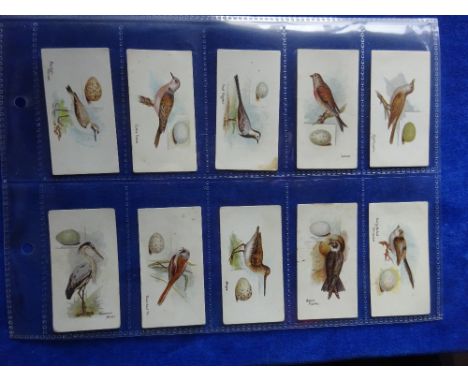 Cigarette cards, Lambert & Butler Birds & Eggs, set 50 cards (gen gd a few fair)