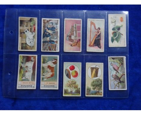 Cigarette cards, selection of 82 cards including Edwards Ringer & Bigg (55 cards - 35/50 cinema Stars, 13 Our Pets, British T