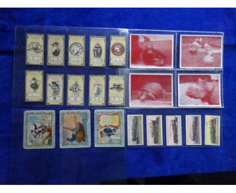 Cigarette cards, selection in modern album including Lea Old Pottery & Porcelain 3rd series, set 50 cards, Lambert Butler Wor