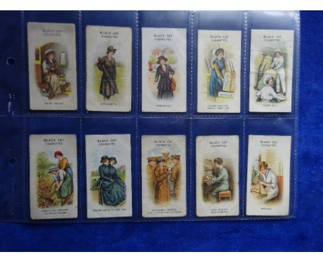 Cigarette cards, Carreras Women on War Work , set 50 cards (fair)