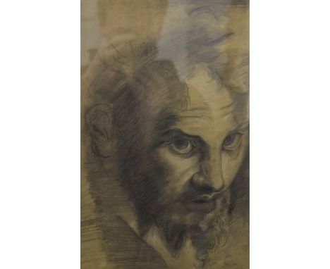 In the Style of HENRY FUSELI (1741-1825) Swiss, A Portrait of the Artist, pencil and chalk, unsigned, framed and glazed. 22 x