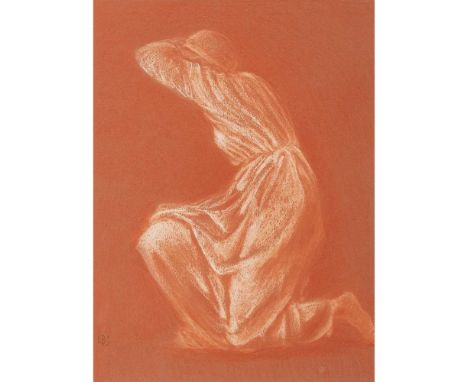 Signed with initials, chalk on sanguine paper 30cm x 22cm (11.75in x 8.75in)Note: Burne-Jones began making chalk drawings on 