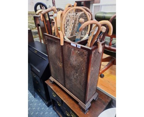 OAK STICK STAND &amp; STICKS