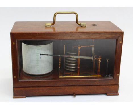 Wilson Warden and Co barograph in working order with spare papers, ink and arm
